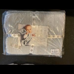 NWT Boll and Branch cable knit baby blanket
